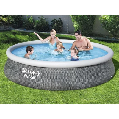 Надуваем басейн с помпа 396x84 см Fast Set BESTWAY